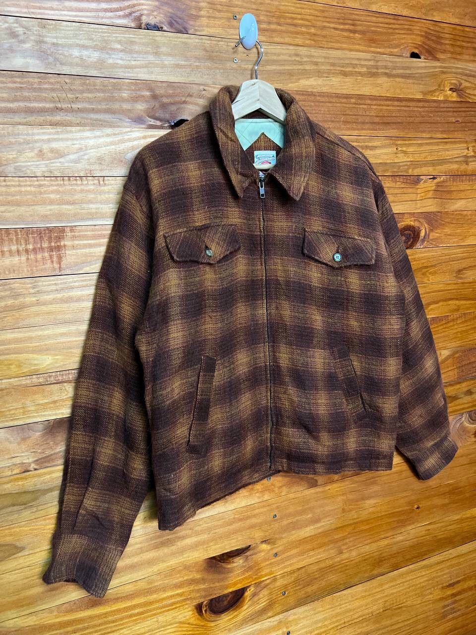 Vintage VINTAGE WOOL PLAID TARTAN JACKET Size US M / EU 48-50 / 2 - 2 Thumbnail