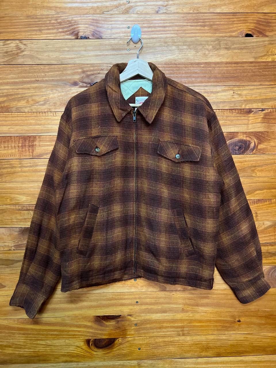 VINTAGE WOOL PLAID TARTAN JACKET