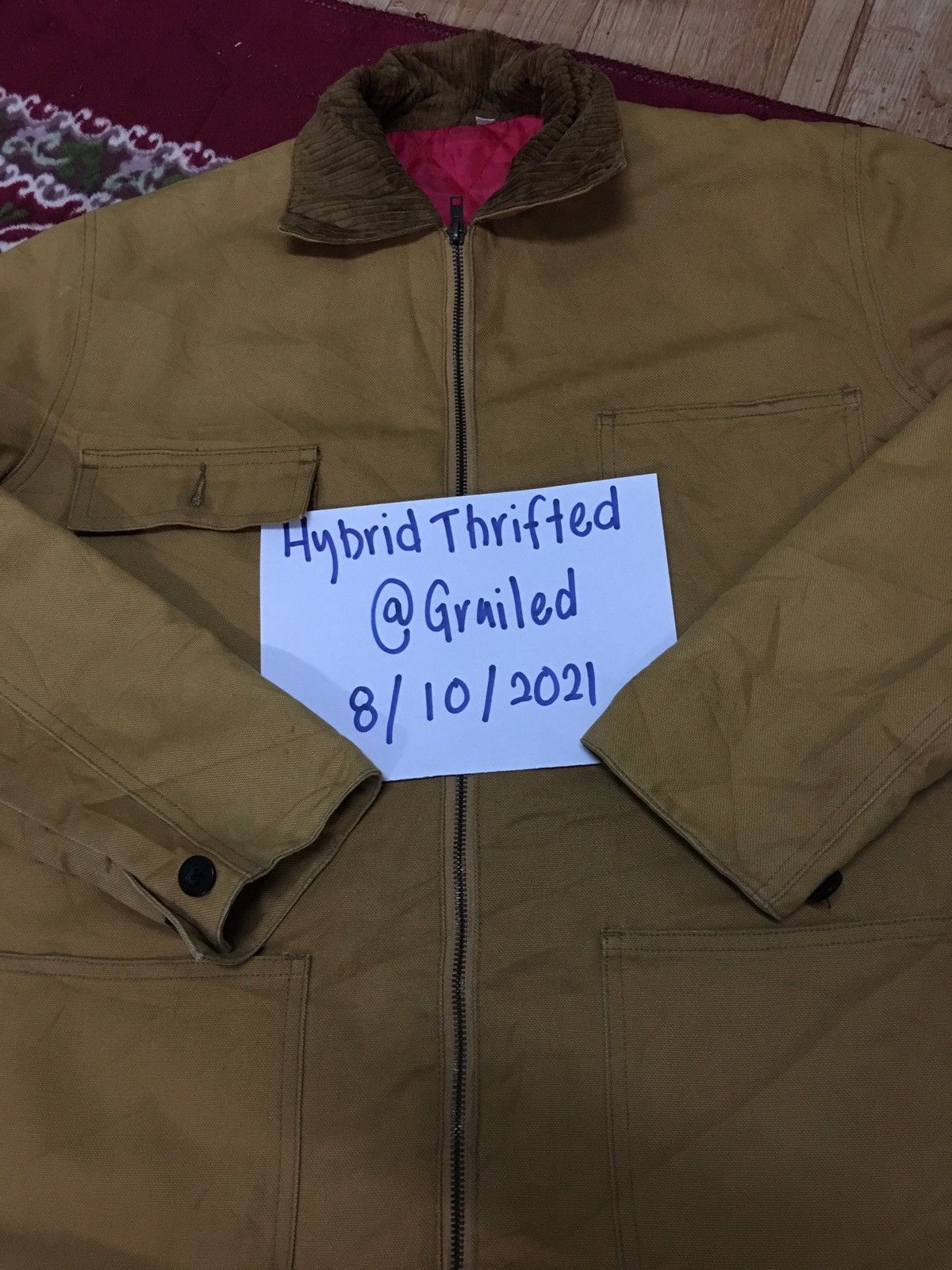 Japanese Brand 🔥VINTAGE CHORE COAT QUILT LINED COTTON DUCK JACKET Size US M / EU 48-50 / 2 - 12 Thumbnail