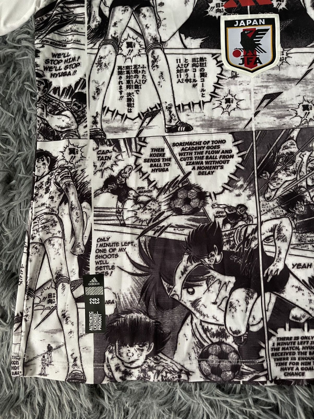 Adidas × Japanese Brand 🇯🇵 Adidas JFA anime manga graphic Japanese football jersey Size US L / EU 52-54 / 3 - 6 Thumbnail
