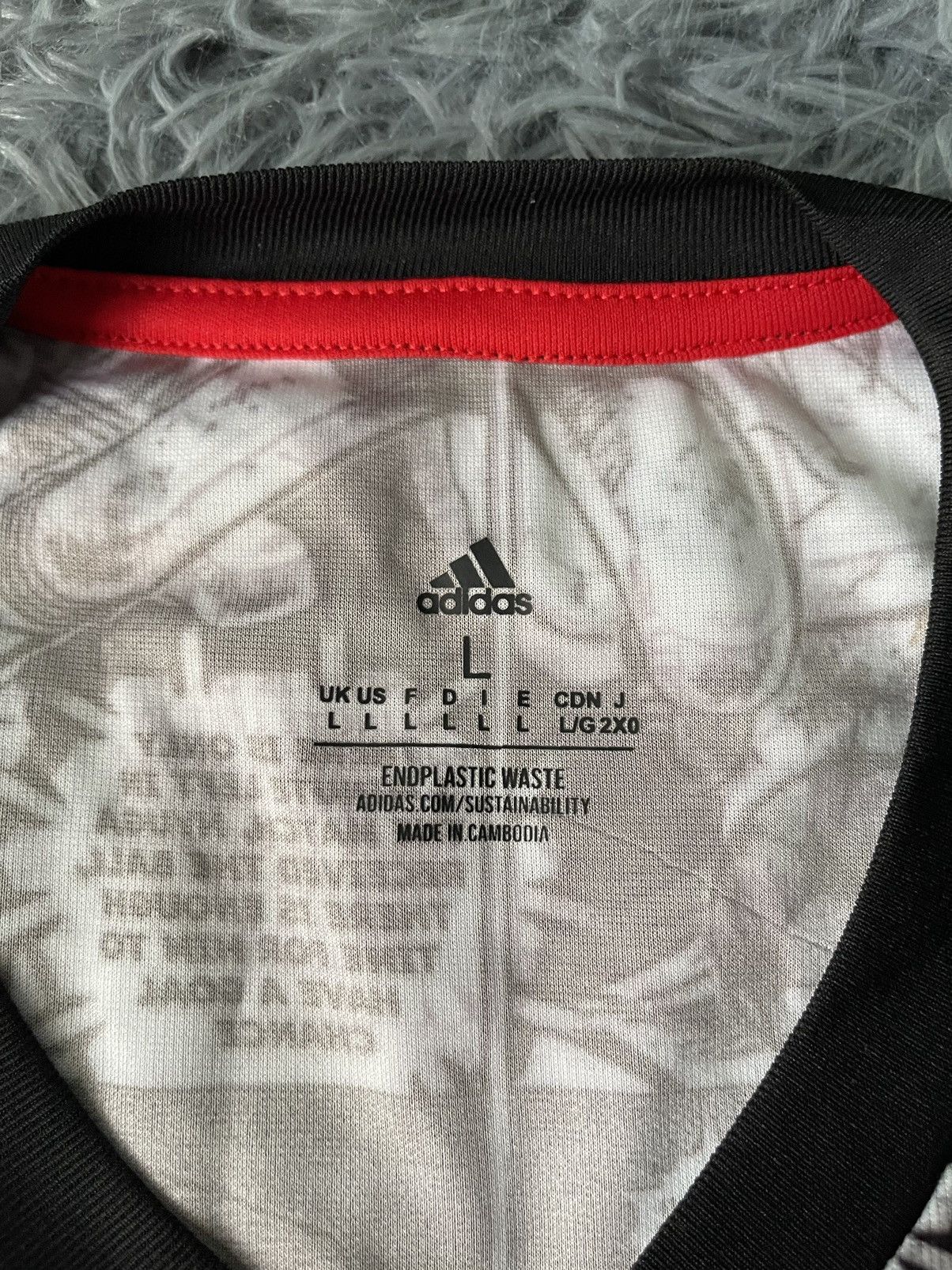 Adidas × Japanese Brand 🇯🇵 Adidas JFA anime manga graphic Japanese football jersey Size US L / EU 52-54 / 3 - 14 Thumbnail