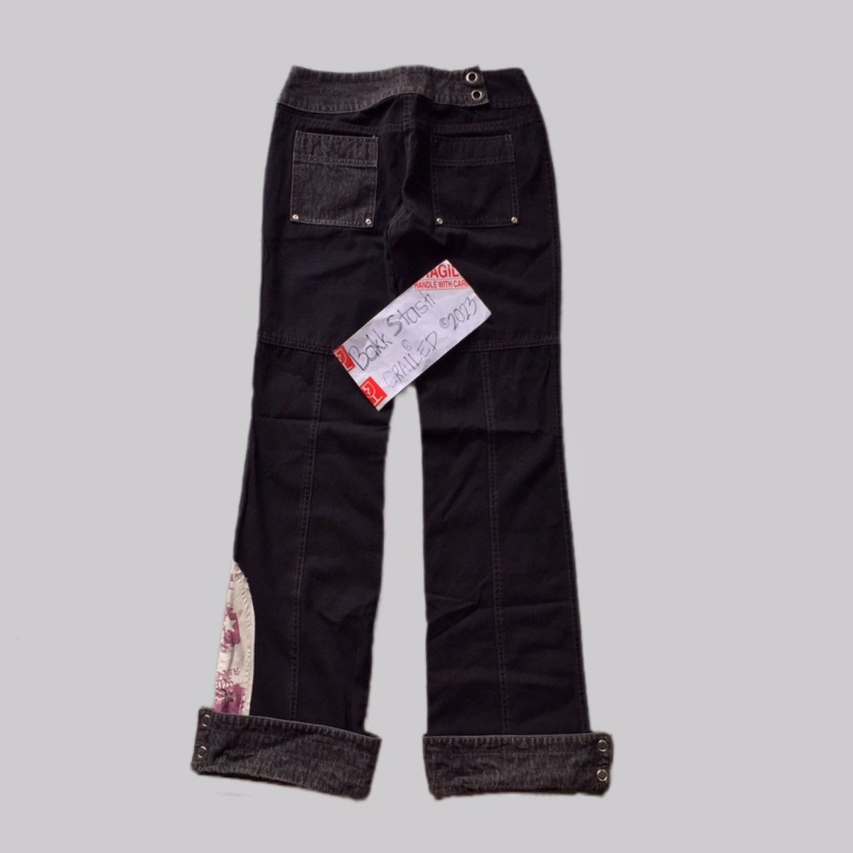 Japanese Brand Rare Y2K Japanese Seditionaries Algonquins Patch Flare Pants Size US 28 / EU 44 - 16 Thumbnail