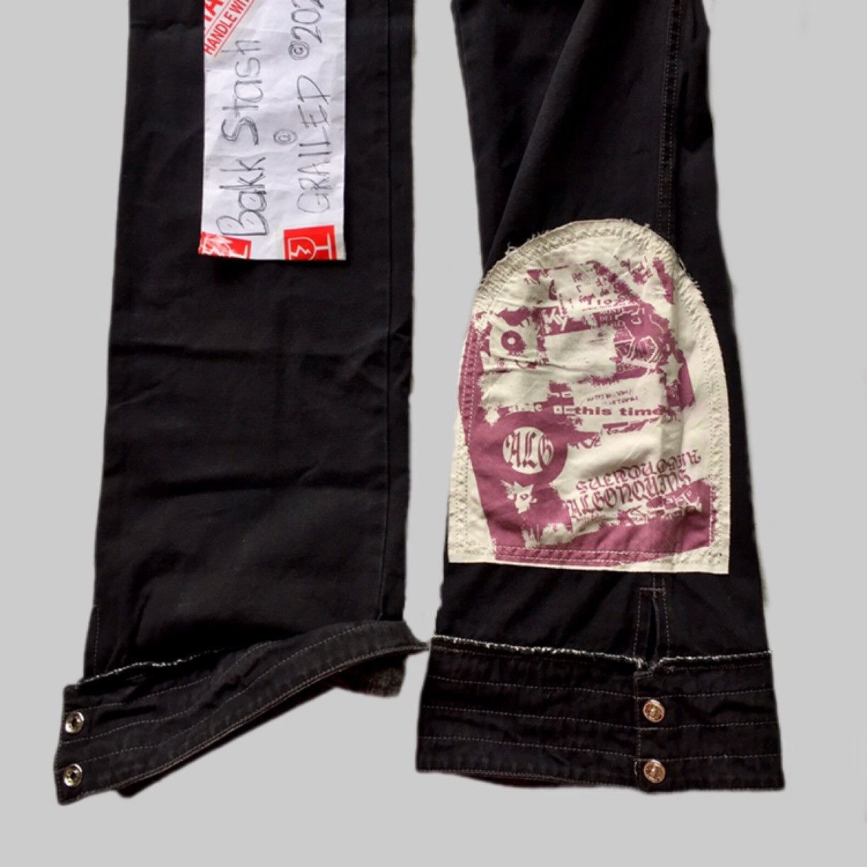 Japanese Brand Rare Y2K Japanese Seditionaries Algonquins Patch Flare Pants Size US 28 / EU 44 - 6 Thumbnail