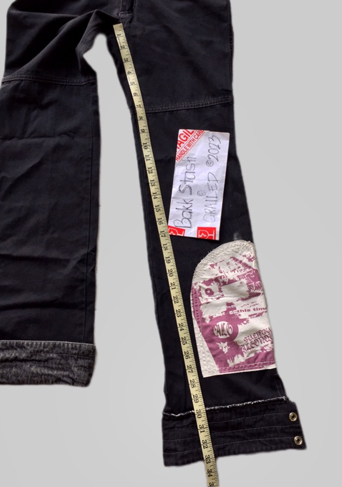 Japanese Brand Rare Y2K Japanese Seditionaries Algonquins Patch Flare Pants Size US 28 / EU 44 - 8 Thumbnail