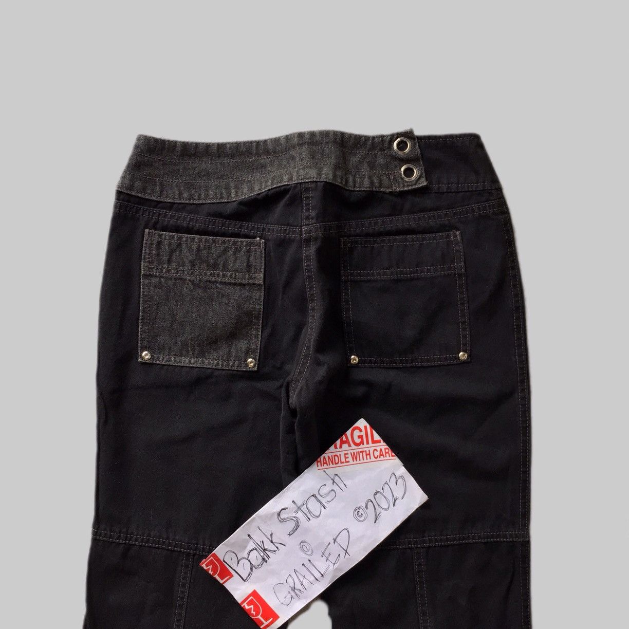 Japanese Brand Rare Y2K Japanese Seditionaries Algonquins Patch Flare Pants Size US 28 / EU 44 - 15 Thumbnail