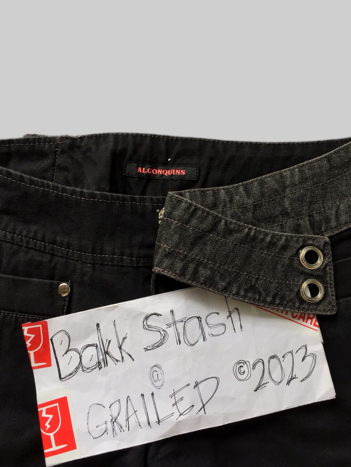 Japanese Brand Rare Y2K Japanese Seditionaries Algonquins Patch Flare Pants Size US 28 / EU 44 - 3 Thumbnail