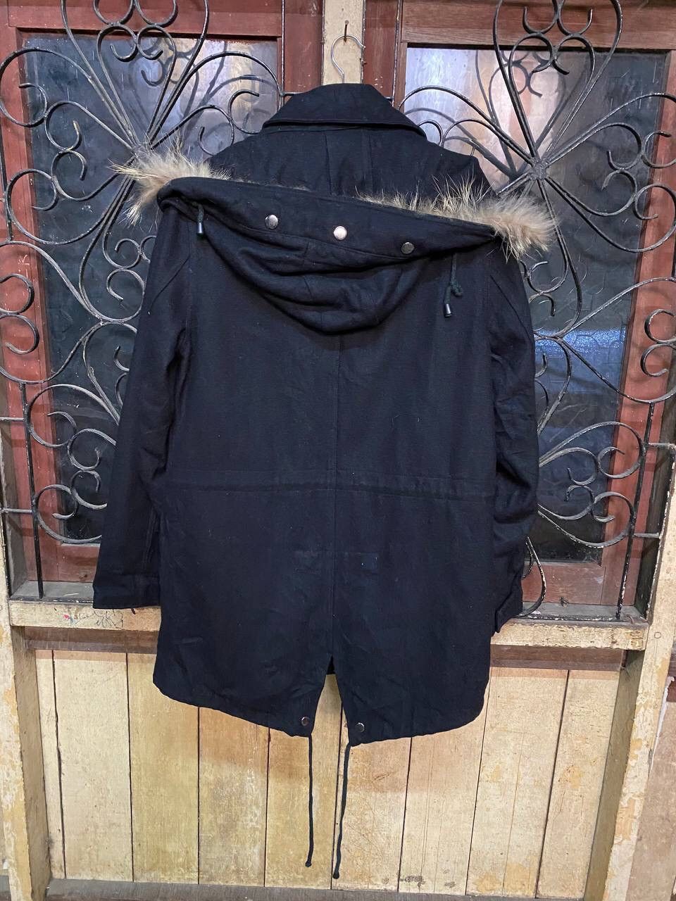 Japanese Brand Shaggy Removesible Hood Fishtail Wool Parka Size US M / EU 48-50 / 2 - 6 Thumbnail