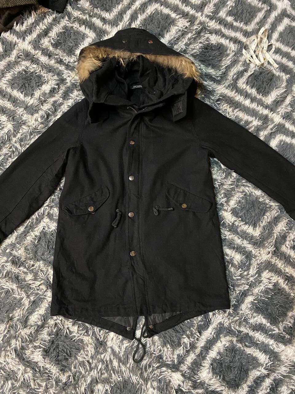 Japanese Brand Shaggy Removesible Hood Fishtail Wool Parka Size US M / EU 48-50 / 2 - 10 Thumbnail