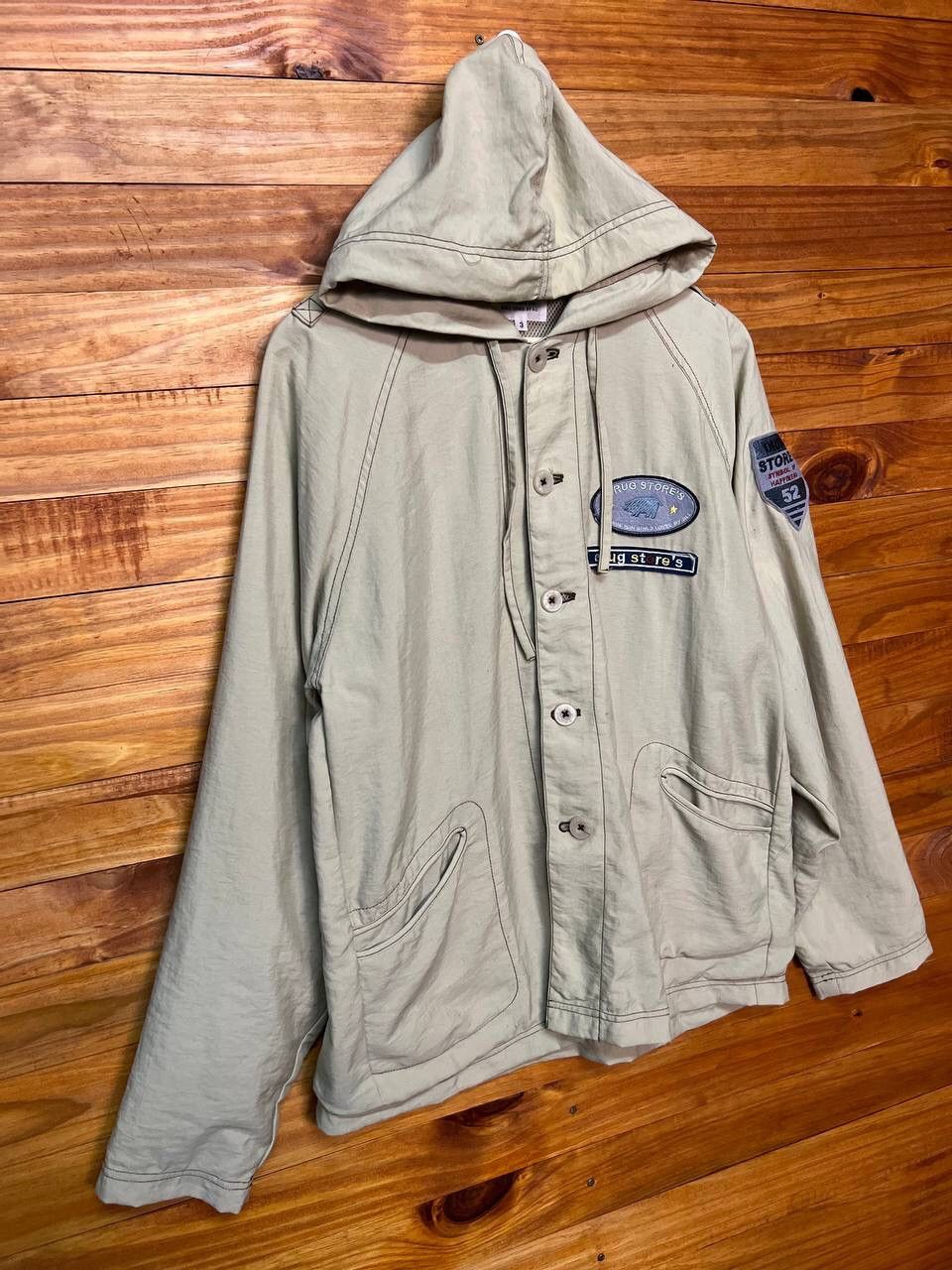 Japanese Brand DRUGSTORE HOODIE NYLON JACKET Size US L / EU 52-54 / 3 - 3 Thumbnail