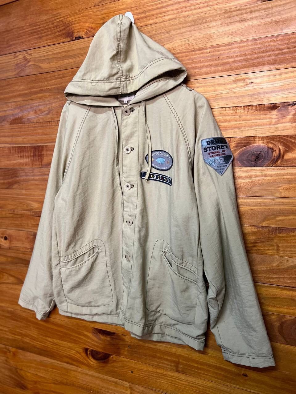 Japanese Brand DRUGSTORE HOODIE NYLON JACKET Size US L / EU 52-54 / 3 - 2 Thumbnail