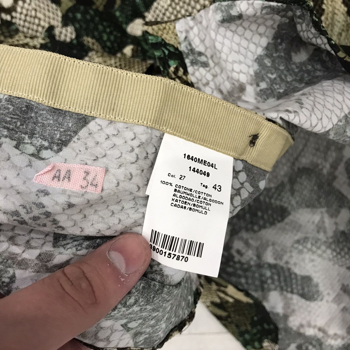 MSGM × Vintage Msgm Shirt Snake Vintage Size US L / EU 52-54 / 3 - 8 Thumbnail