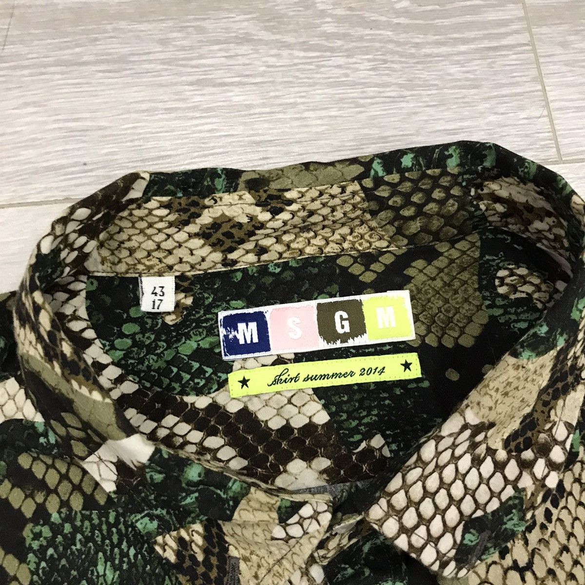 MSGM × Vintage Msgm Shirt Snake Vintage Size US L / EU 52-54 / 3 - 4 Thumbnail