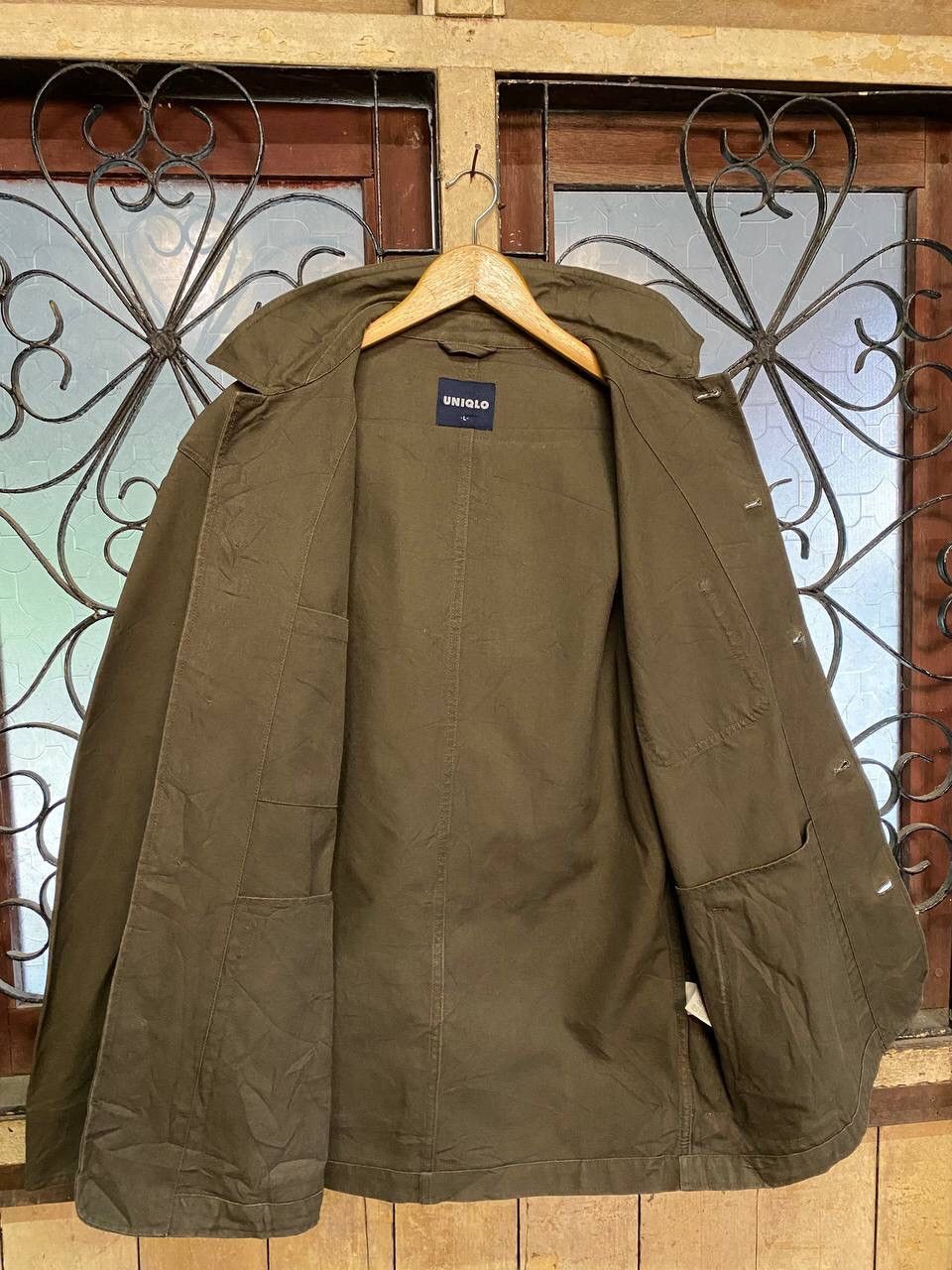 Japanese Brand Uniqlo Denim Workwear Jacket Size US L / EU 52-54 / 3 - 10 Thumbnail