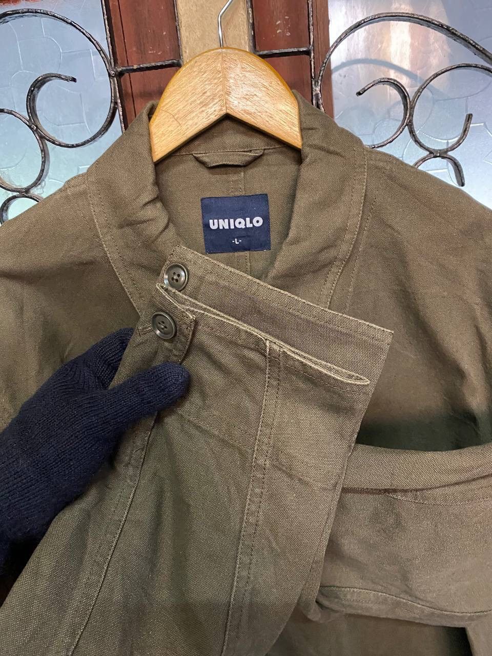 Japanese Brand Uniqlo Denim Workwear Jacket Size US L / EU 52-54 / 3 - 6 Thumbnail