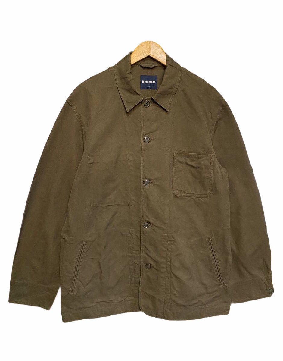 Japanese Brand Uniqlo Denim Workwear Jacket Size US L / EU 52-54 / 3 - 1 Thumbnail
