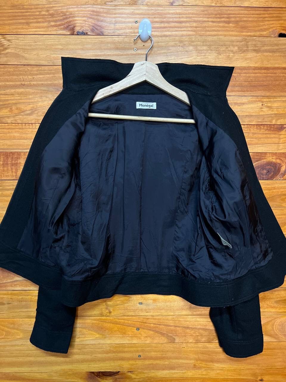 Japanese Brand MONEGAL WOMENS WOOL JACKET Size S / US 4 / IT 40 - 8 Thumbnail