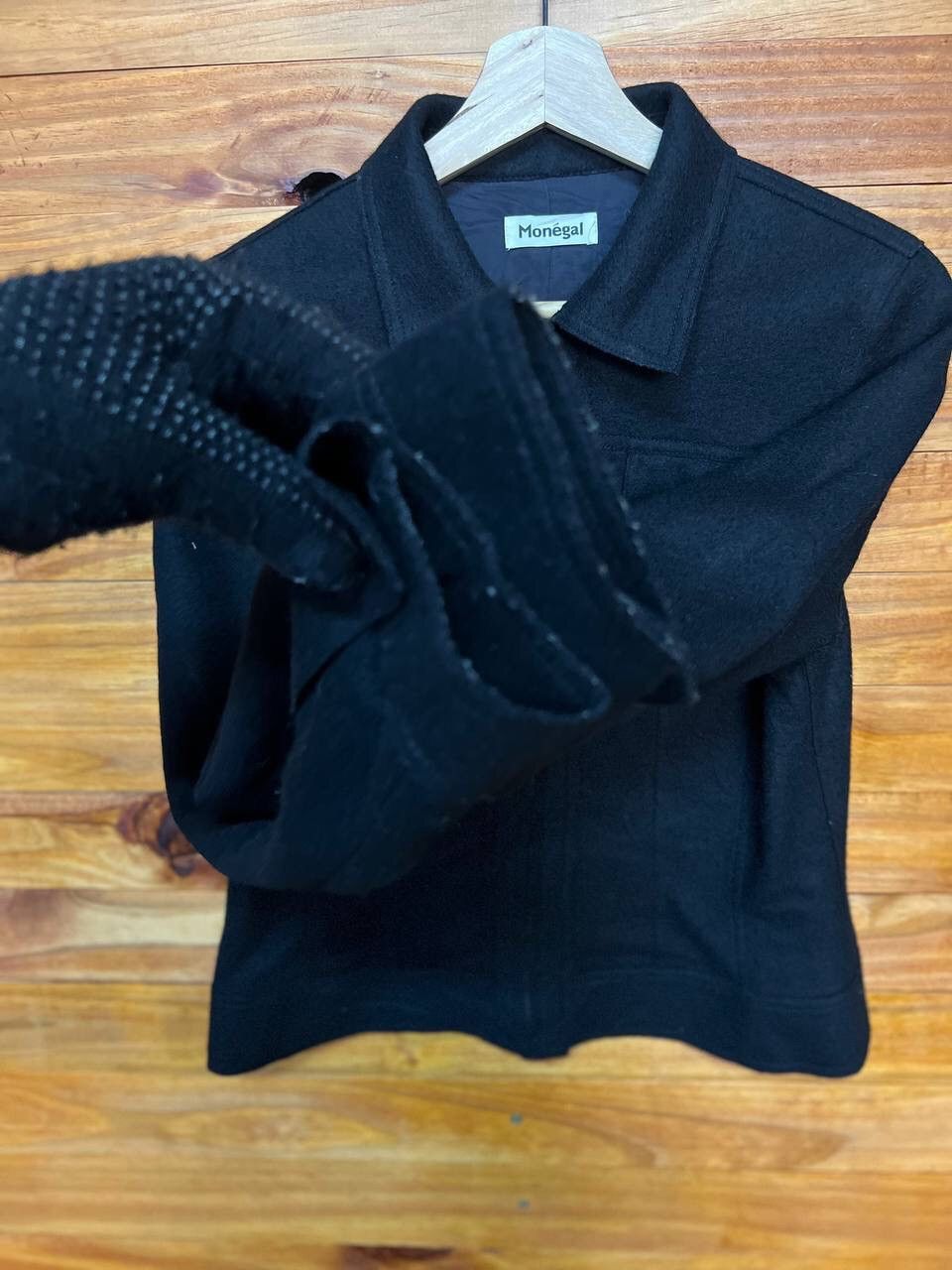 Japanese Brand MONEGAL WOMENS WOOL JACKET Size S / US 4 / IT 40 - 5 Thumbnail