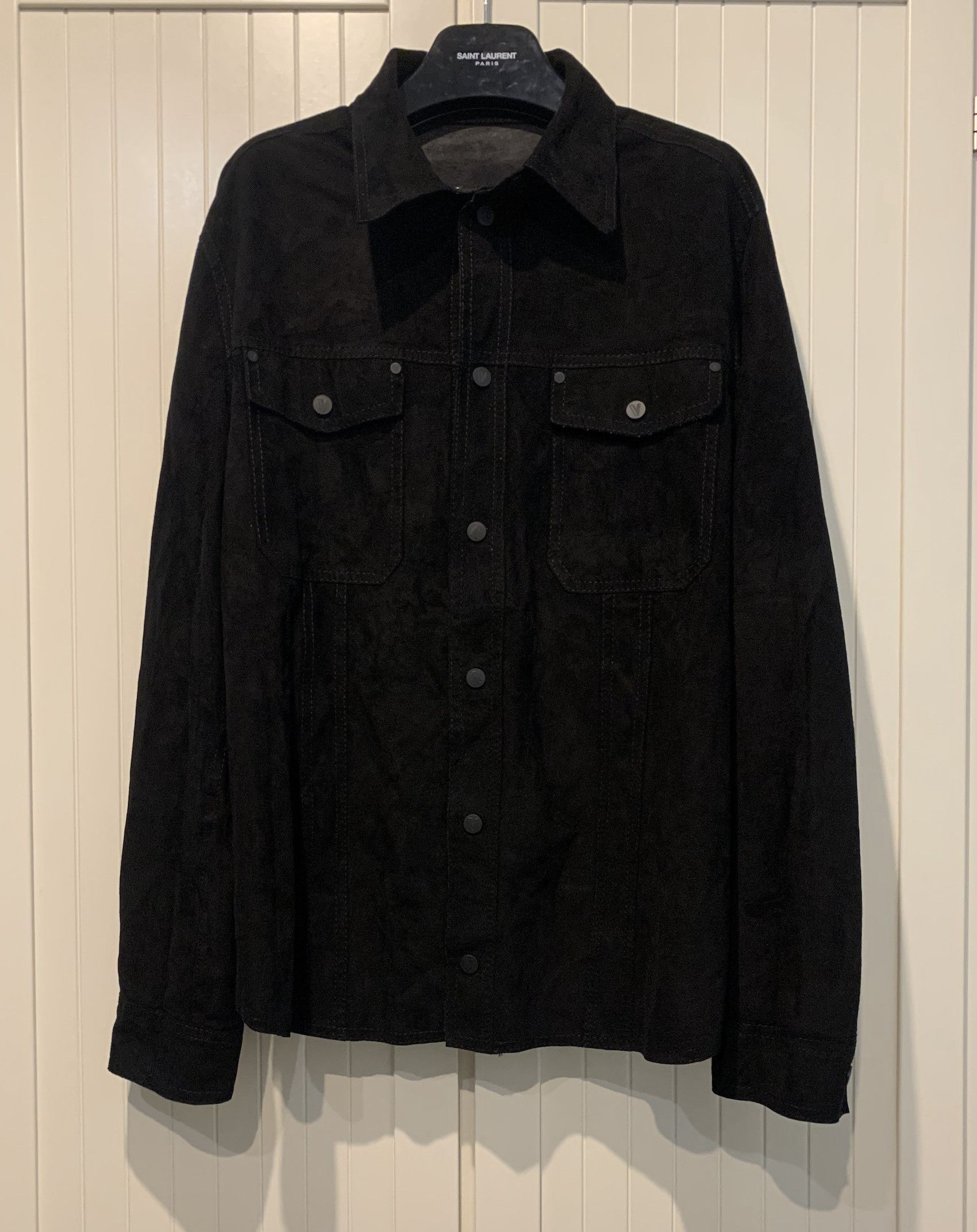 Versace SS'17 Over Shirt in Suede Leather Size US XL / EU 56 / 4 - 1 Thumbnail