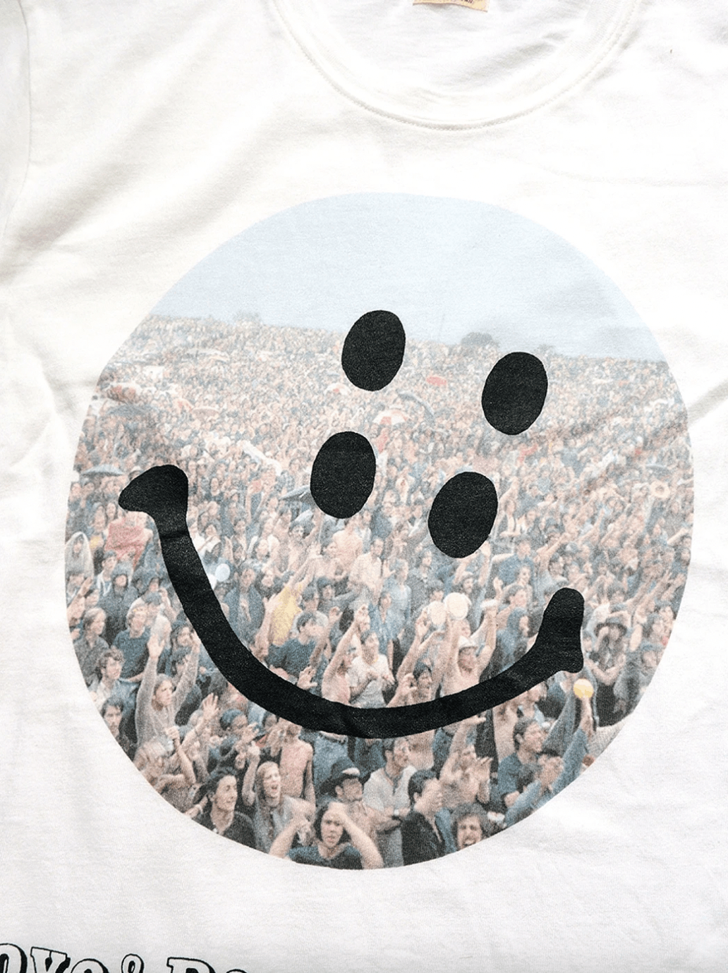 Kapital 💚 Kapital Love Peace & Rain Smile T-Shirt White Large NEW Size US L / EU 52-54 / 3 - 3 Thumbnail