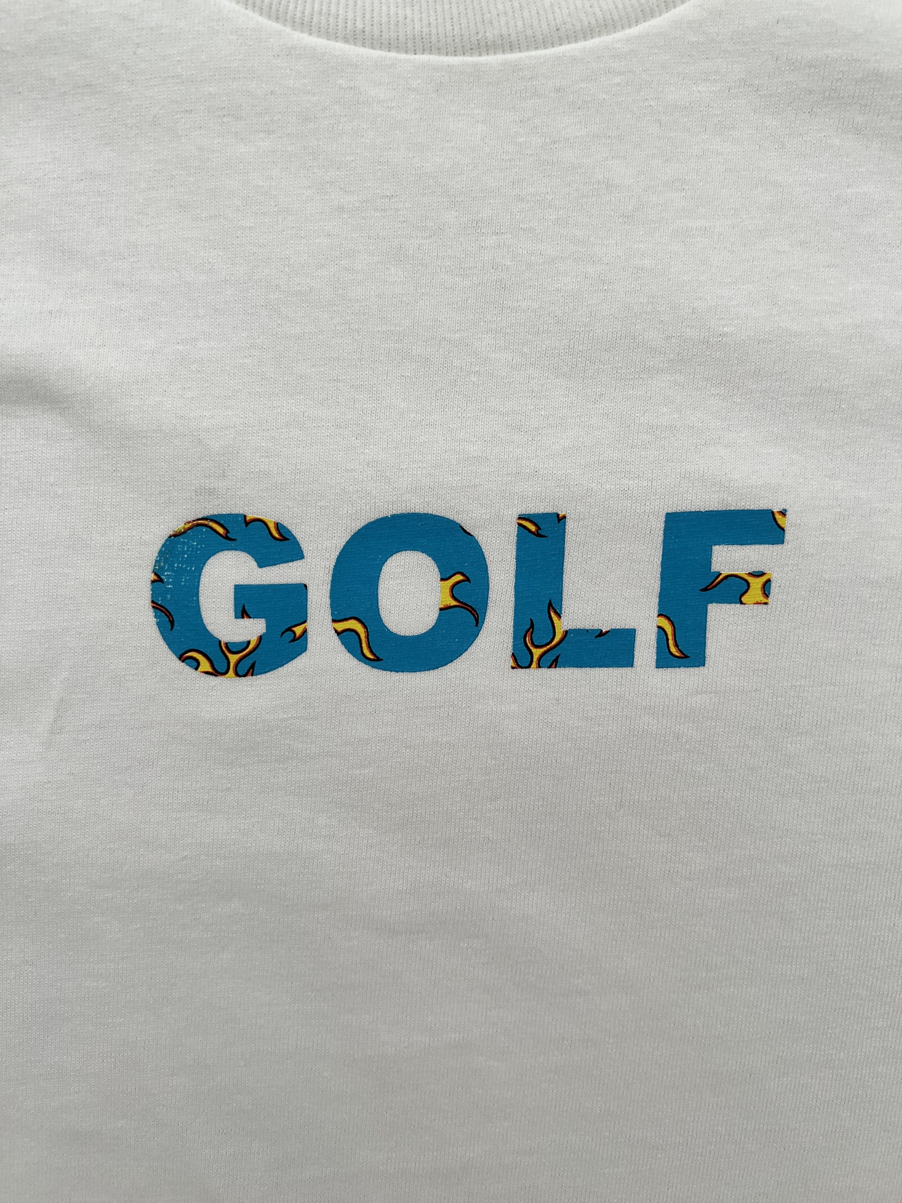 Golf Wang 💚 Golf Wang Flame Logo Tee White Medium NEW Size US M / EU 48-50 / 2 - 3 Thumbnail