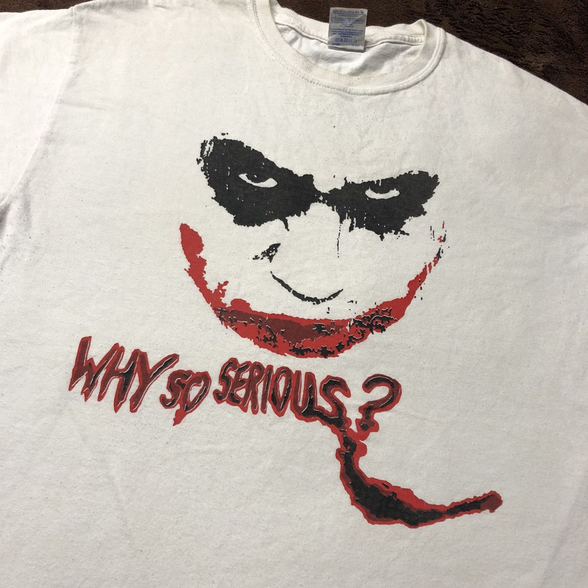 Band Tees Vintage Rare Joker Heath Ledger Batman T Shirt Size US M / EU 48-50 / 2 - 1 Thumbnail