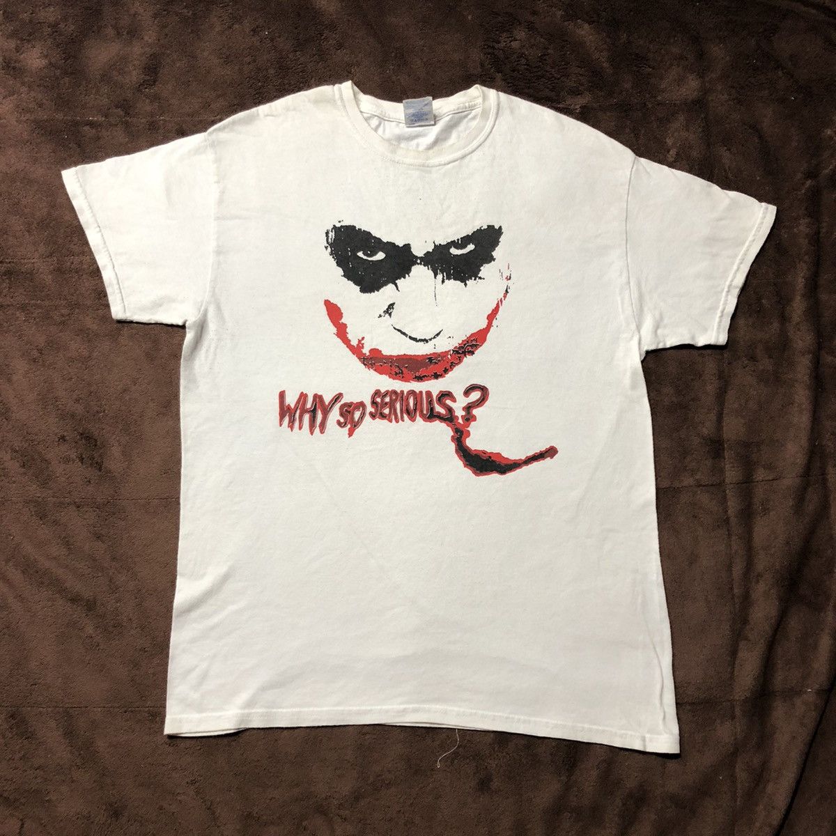 Band Tees Vintage Rare Joker Heath Ledger Batman T Shirt Size US M / EU 48-50 / 2 - 2 Thumbnail