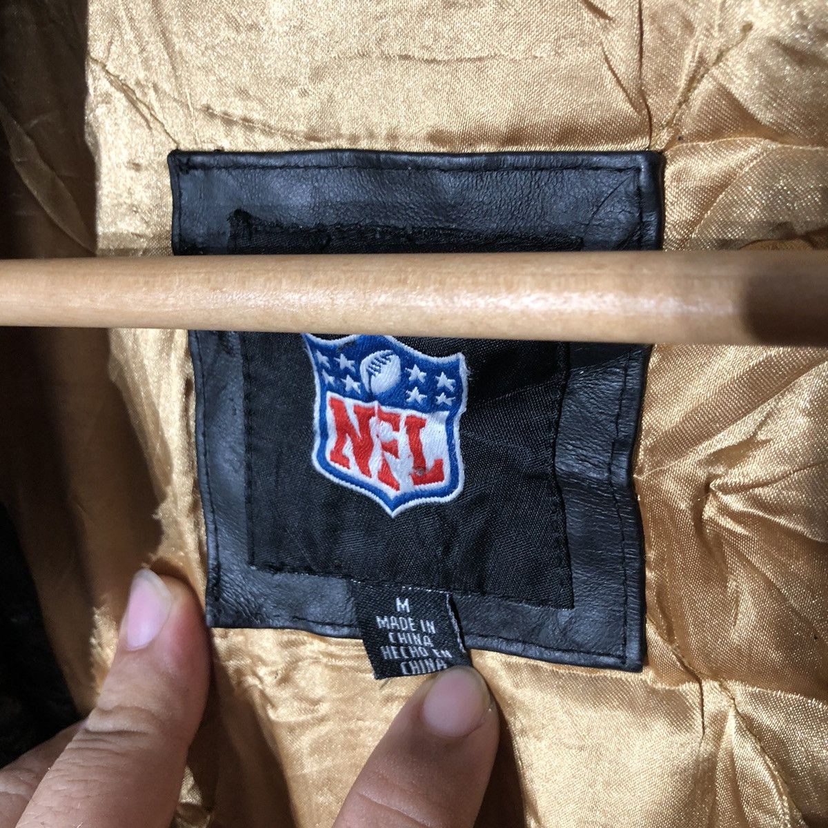 Japanese Brand Varsity Leather Jacket Super Bowl NFL Big Logo Size US M / EU 48-50 / 2 - 13 Thumbnail