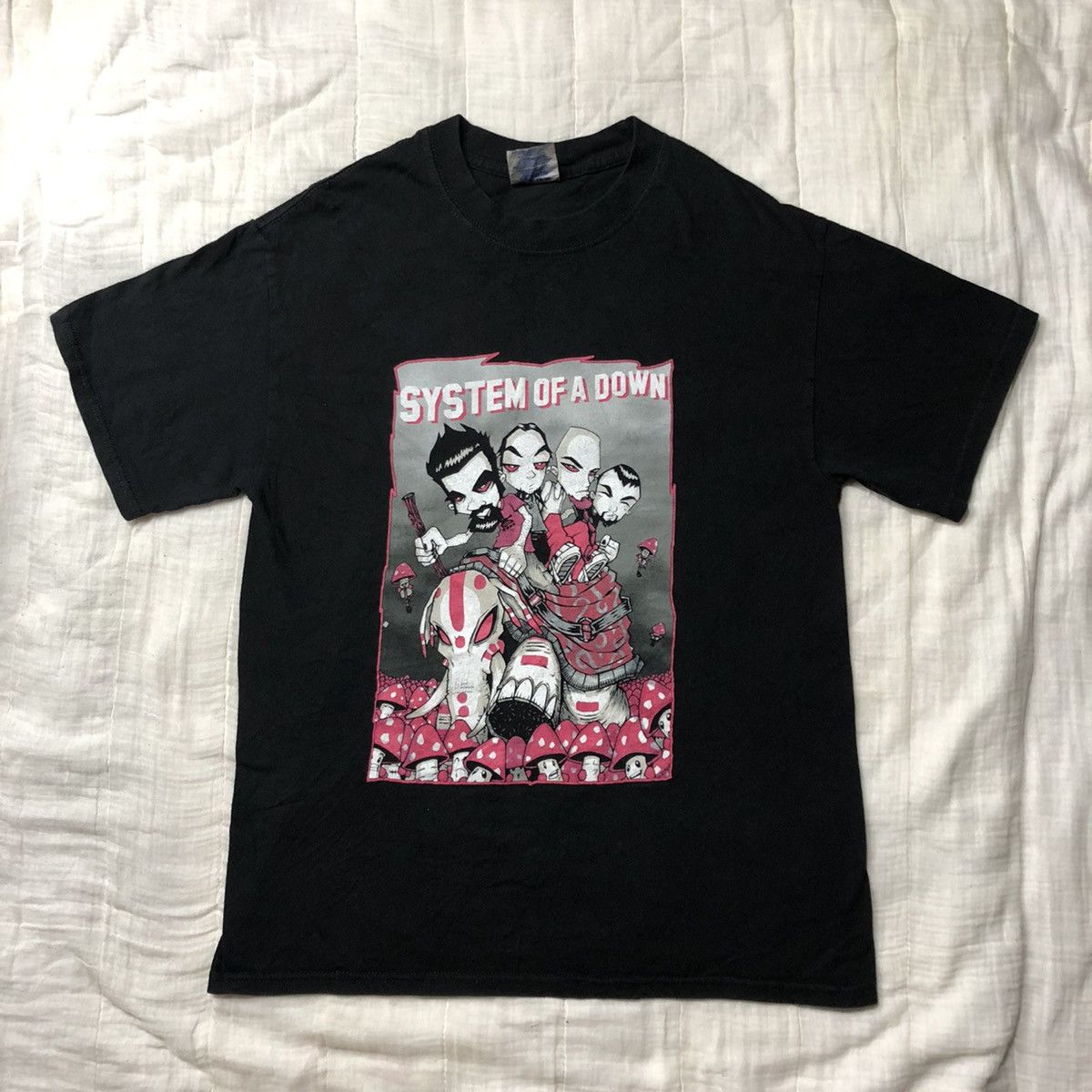 Band Tees Vintage Y2K System Of A Down T Shirt Size US M / EU 48-50 / 2 - 2 Thumbnail