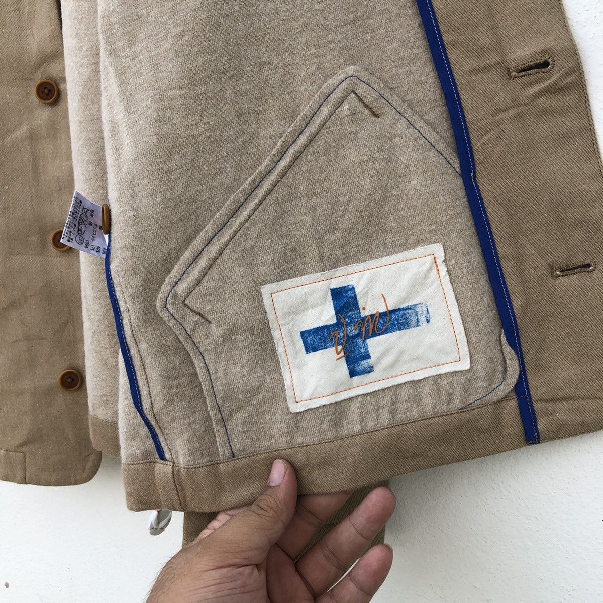 Japanese Brand V IN BUTTON JACKET MADE IN JAPAN INSPIRED BY 45 RPM DESIGN Size US M / EU 48-50 / 2 - 7 Thumbnail