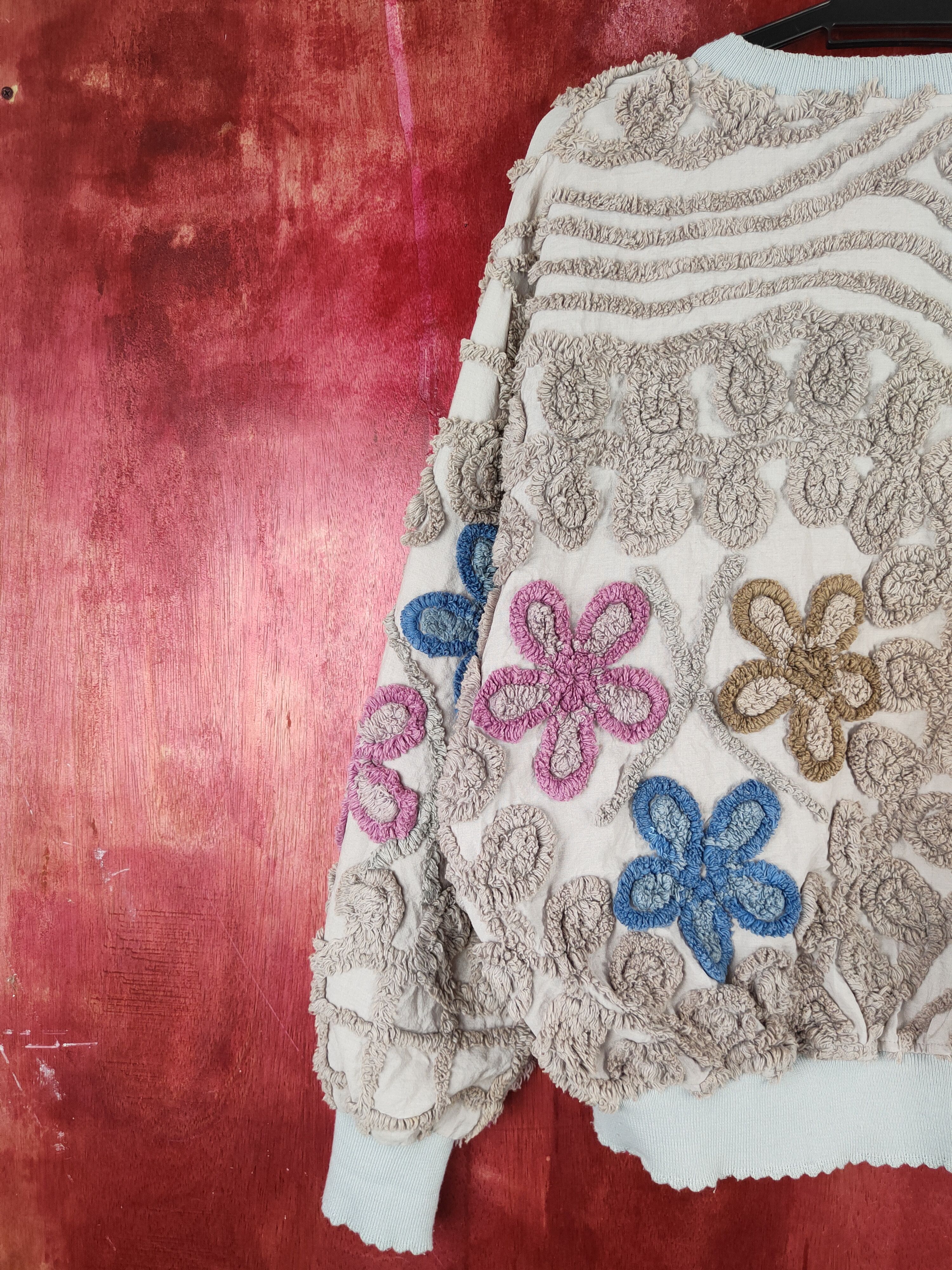Vintage Dāmze Brown Shag Shaggy Fur Mohair Cardigan #S834 Size L / US 10 / IT 46 - 8 Thumbnail