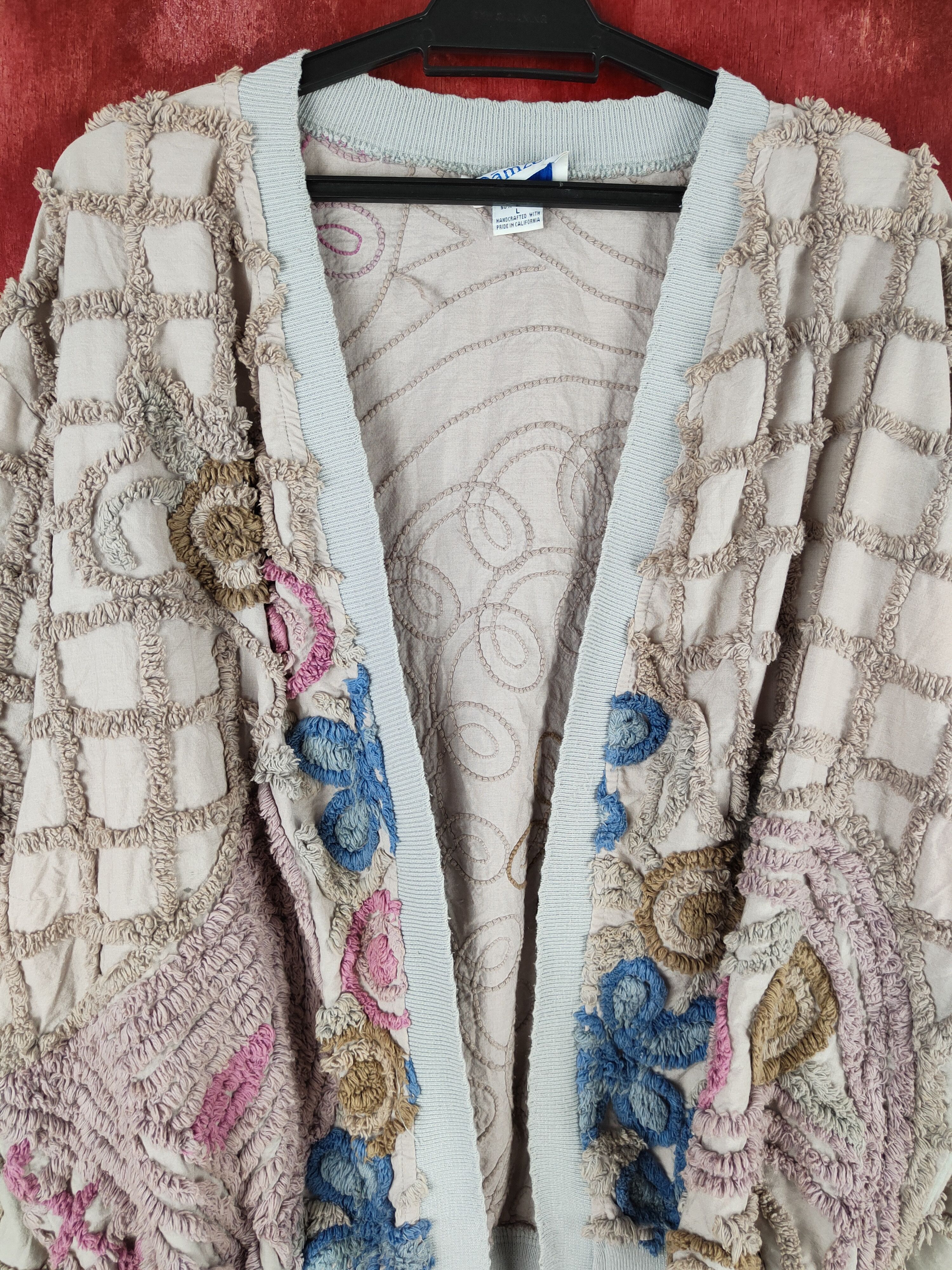 Vintage Dāmze Brown Shag Shaggy Fur Mohair Cardigan #S834 Size L / US 10 / IT 46 - 2 Thumbnail