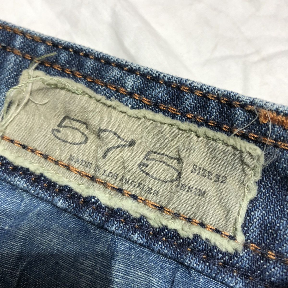 Vintage 575 Los Angeles Distressed Button Fly Denim Size US 32 / EU 48 - 6 Thumbnail