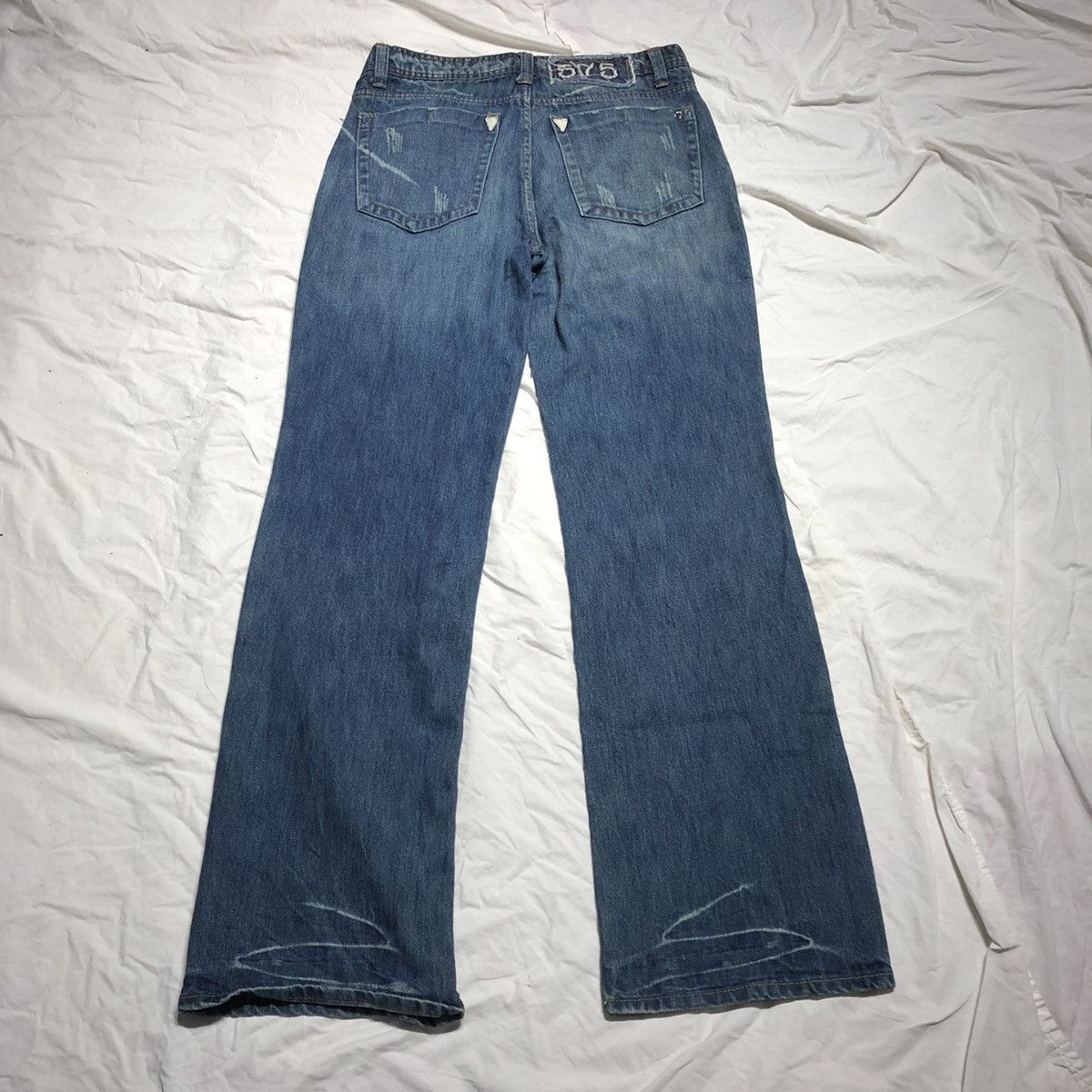 Vintage 575 Los Angeles Distressed Button Fly Denim Size US 32 / EU 48 - 2 Thumbnail