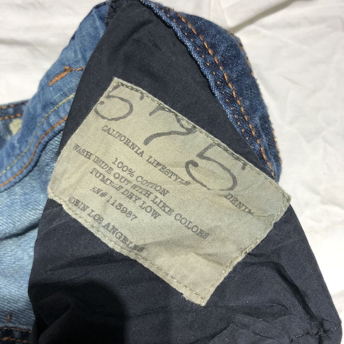 Vintage 575 Los Angeles Distressed Button Fly Denim Size US 32 / EU 48 - 8 Thumbnail