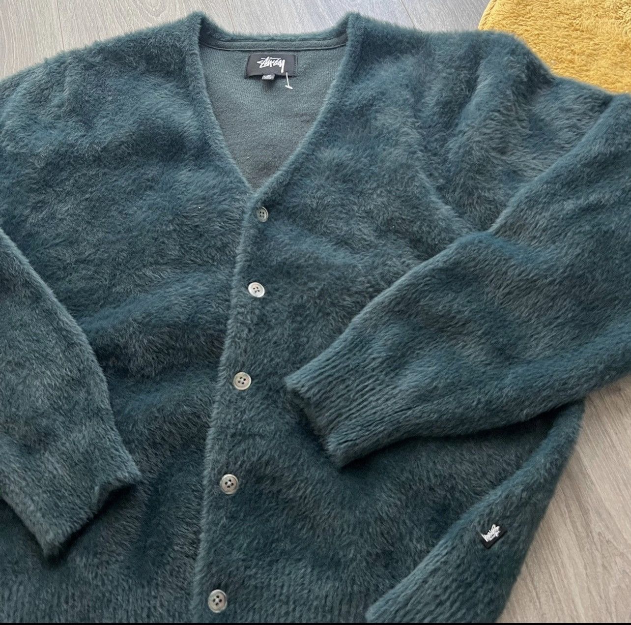Stussy Stussy Fuzzy Cardigan Size US M / EU 48-50 / 2 - 2 Thumbnail