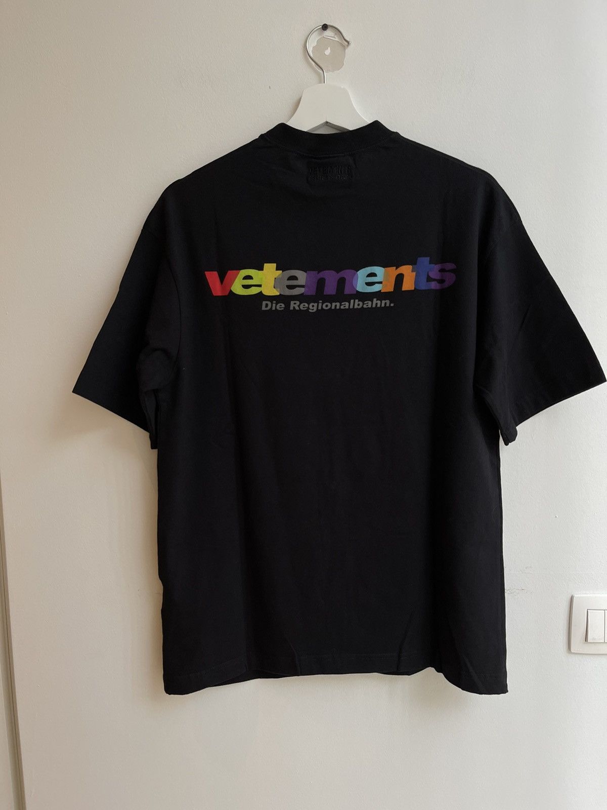 Vetements Vetements SS18 Die Regionalbahn Black T Shirt | Grailed