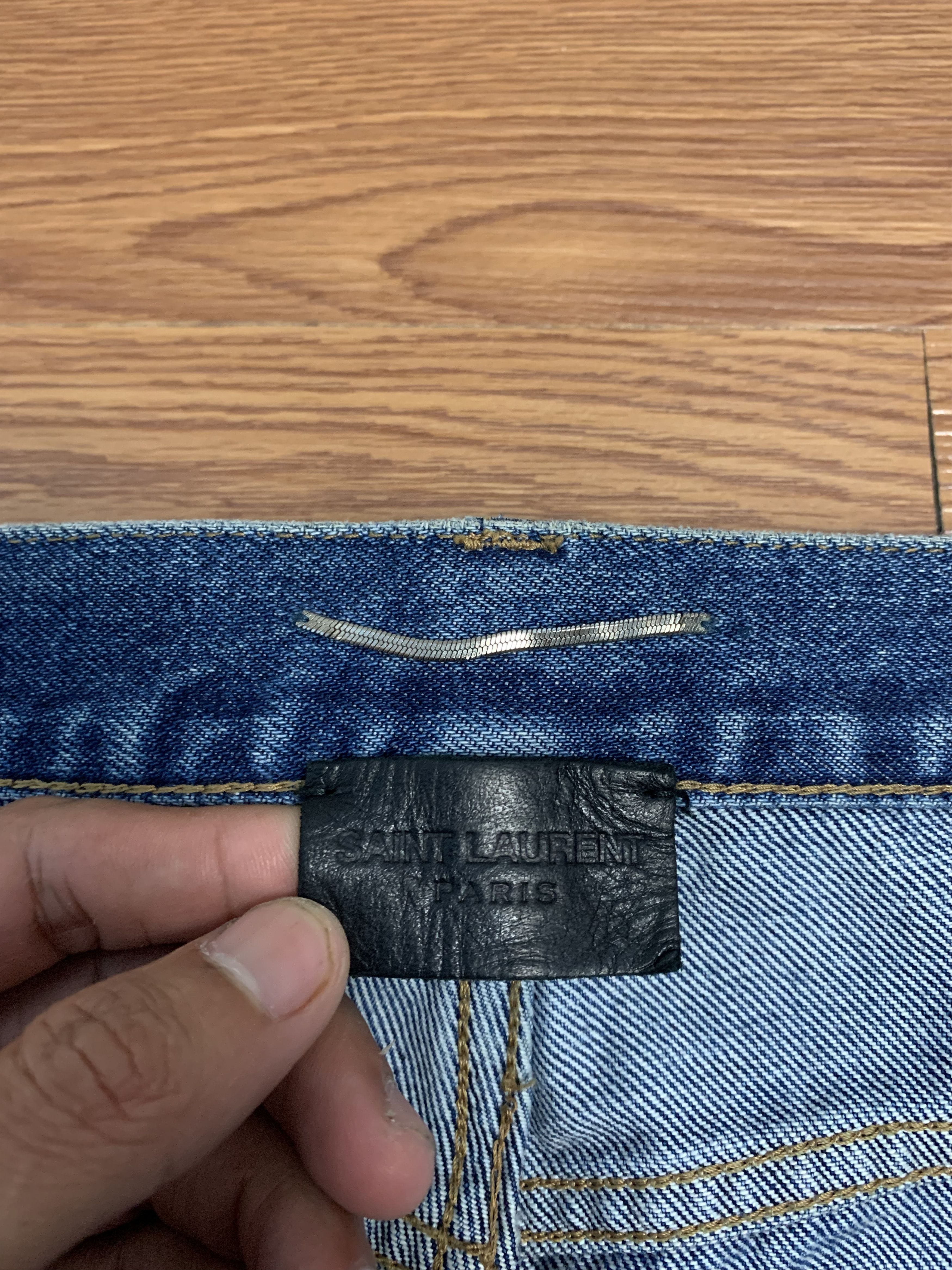 Hedi Slimane × Saint Laurent Paris Saint Laurent 2016 D14 Ripped Knee Size US 28 / EU 44 - 8 Thumbnail