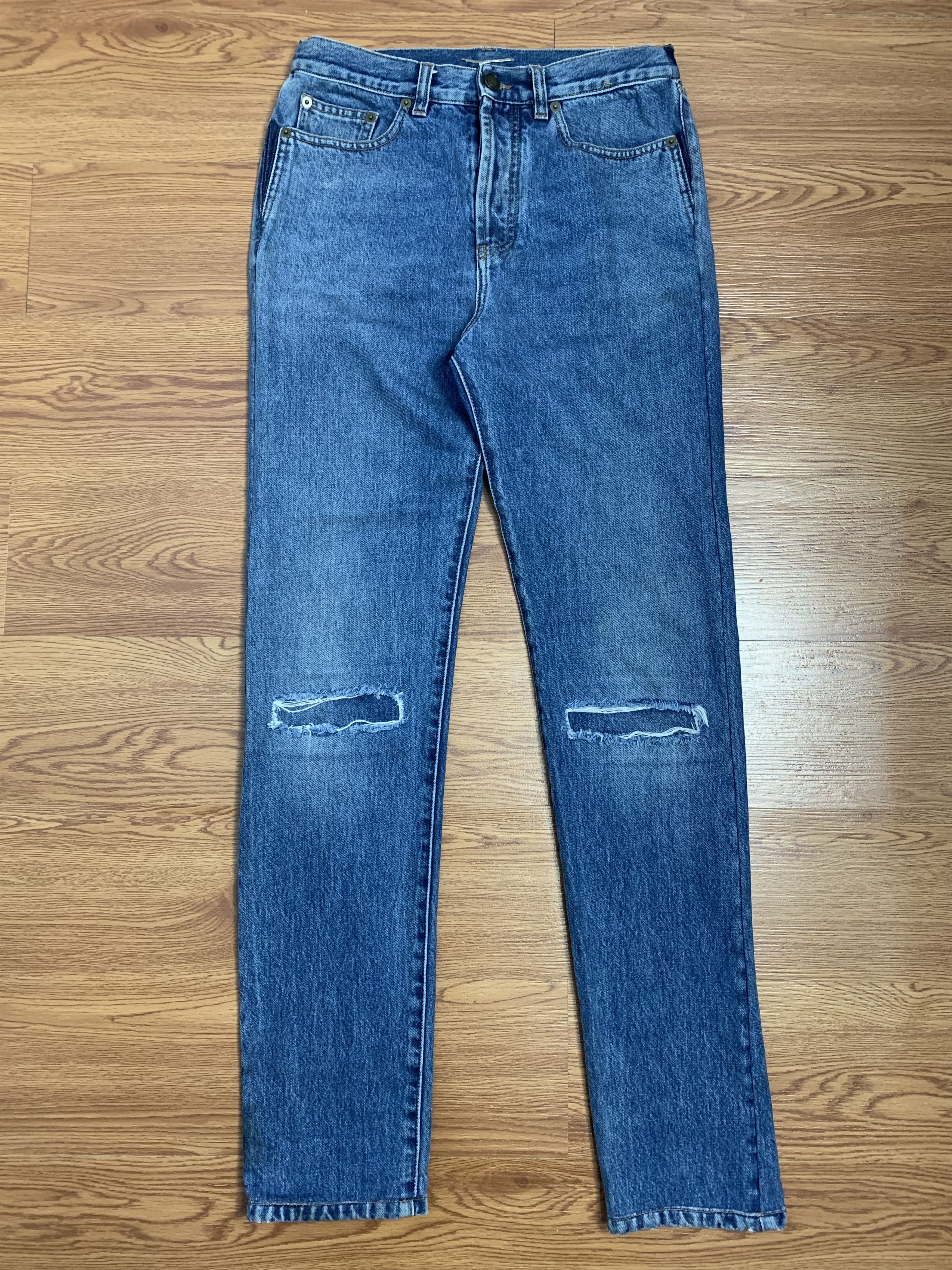 Hedi Slimane × Saint Laurent Paris Saint Laurent 2016 D14 Ripped Knee Size US 28 / EU 44 - 1 Thumbnail