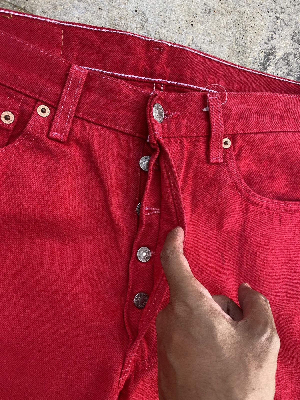 Levi's VINTAGE LEVIS 501 PUNK COWBOY GRUNGE GORPCORE RAVE RODEO Size US 32 / EU 48 - 3 Thumbnail