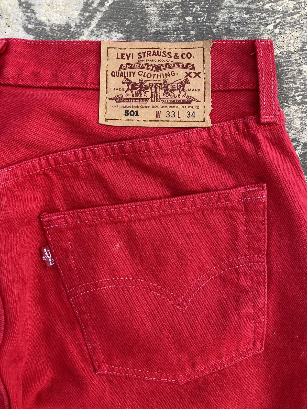 Levi's VINTAGE LEVIS 501 PUNK COWBOY GRUNGE GORPCORE RAVE RODEO Size US 32 / EU 48 - 6 Thumbnail