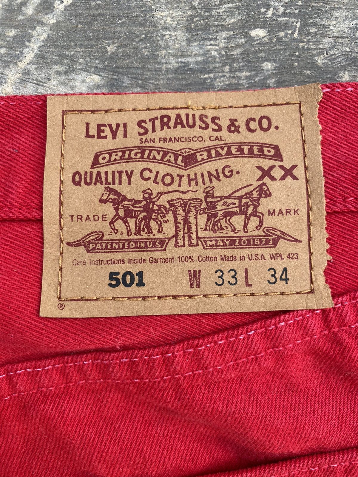 Levi's VINTAGE LEVIS 501 PUNK COWBOY GRUNGE GORPCORE RAVE RODEO Size US 32 / EU 48 - 7 Thumbnail