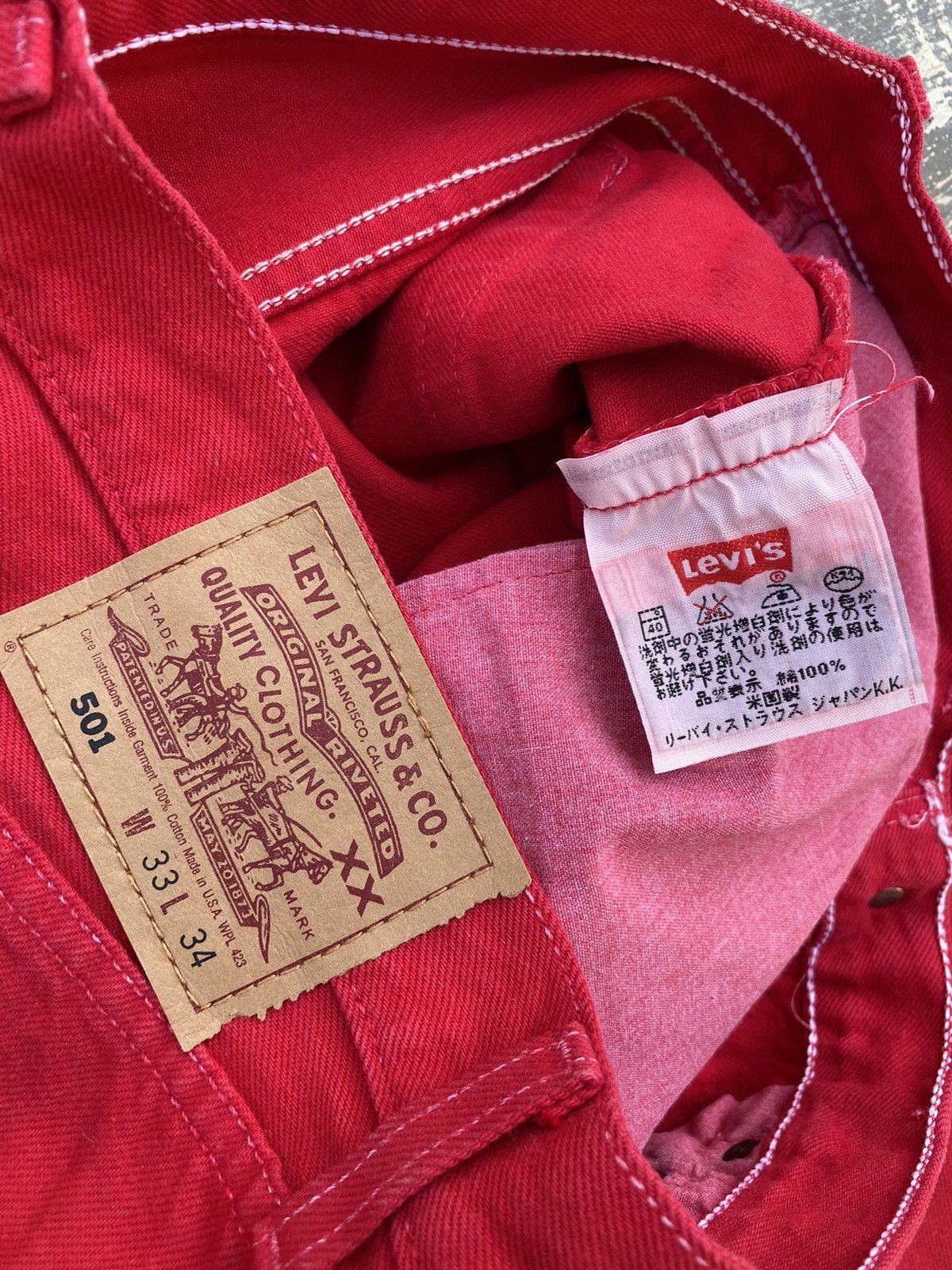 Levi's VINTAGE LEVIS 501 PUNK COWBOY GRUNGE GORPCORE RAVE RODEO Size US 32 / EU 48 - 4 Thumbnail