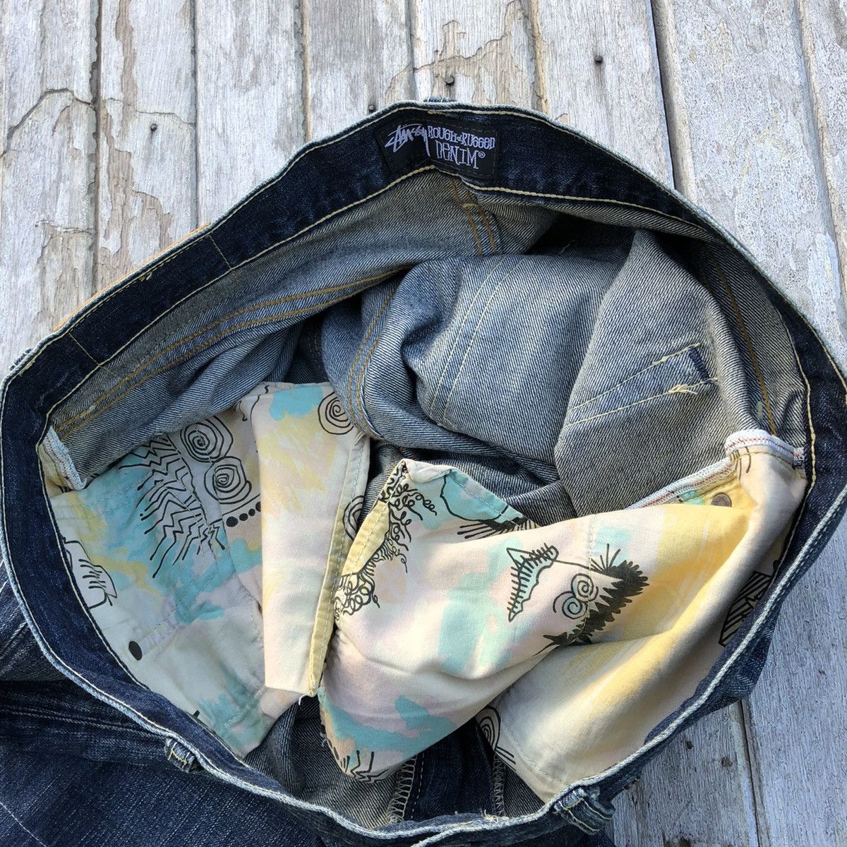 Levi's × Stussy Levi's x Stussy Distressed Pacthwork Design Jeans Size US 38 / EU 54 - 3 Thumbnail