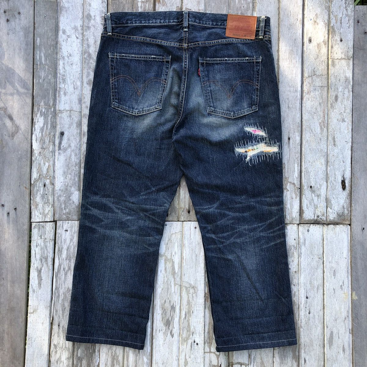 Levi's × Stussy Levi's x Stussy Distressed Pacthwork Design Jeans Size US 38 / EU 54 - 2 Thumbnail