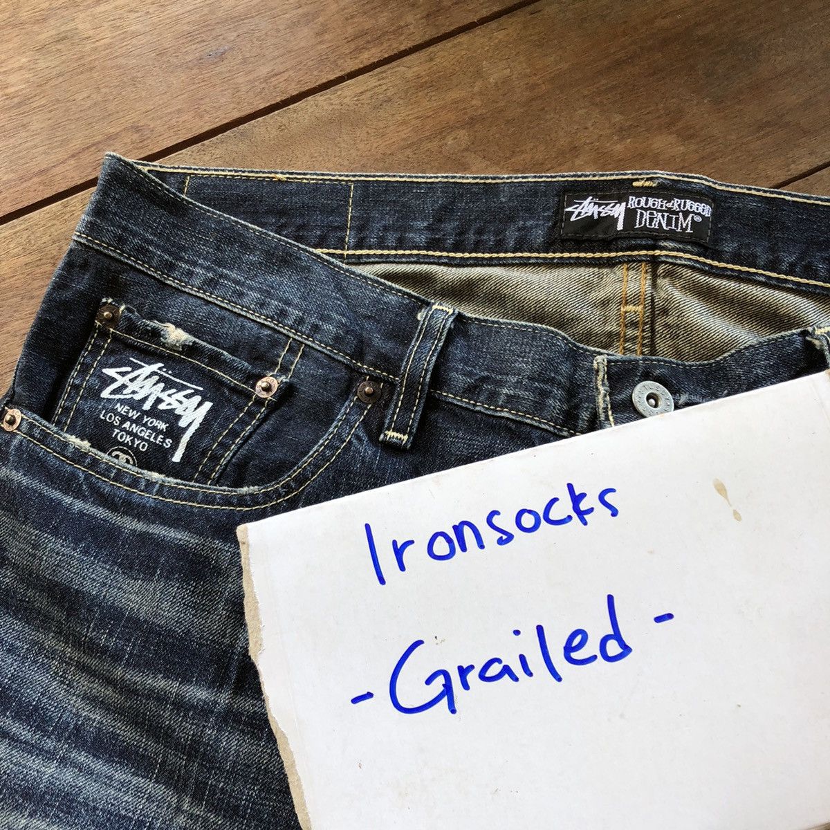 Levi's × Stussy Levi's x Stussy Distressed Pacthwork Design Jeans Size US 38 / EU 54 - 14 Thumbnail