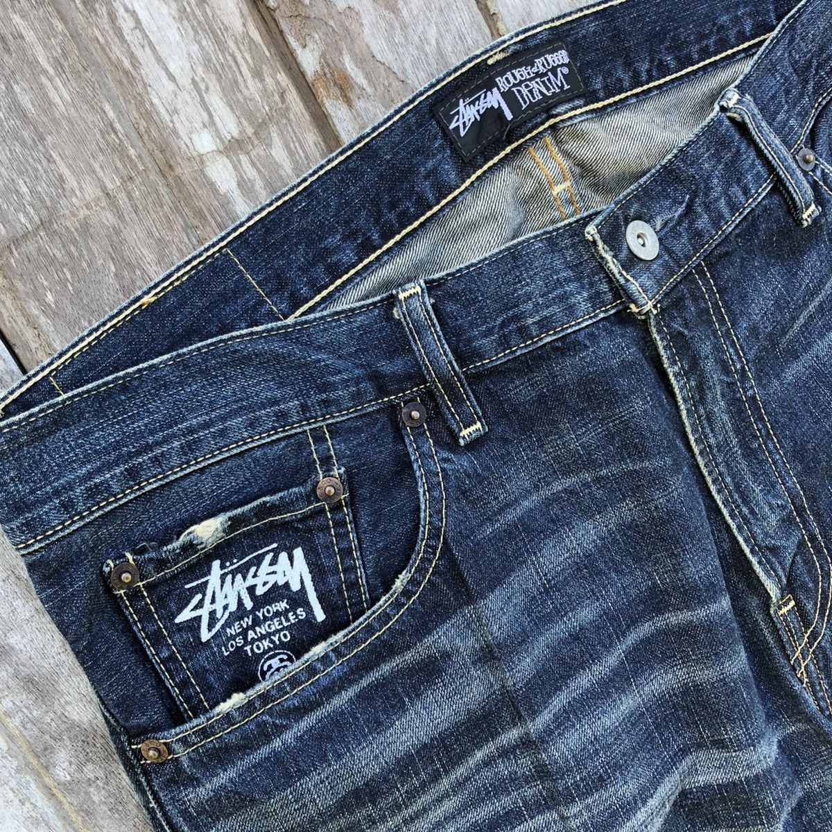 Levi's × Stussy Levi's x Stussy Distressed Pacthwork Design Jeans Size US 38 / EU 54 - 6 Thumbnail