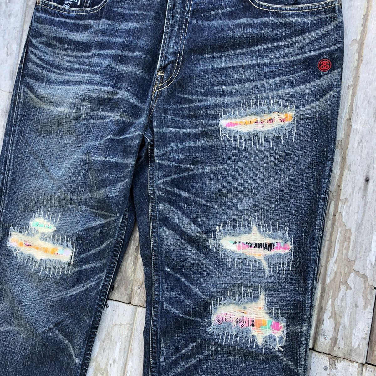 Levi's × Stussy Levi's x Stussy Distressed Pacthwork Design Jeans Size US 38 / EU 54 - 8 Thumbnail
