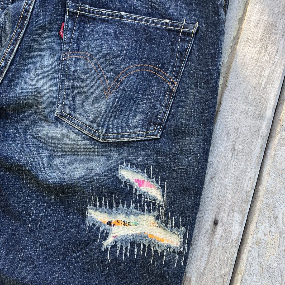 Levi's × Stussy Levi's x Stussy Distressed Pacthwork Design Jeans Size US 38 / EU 54 - 10 Thumbnail
