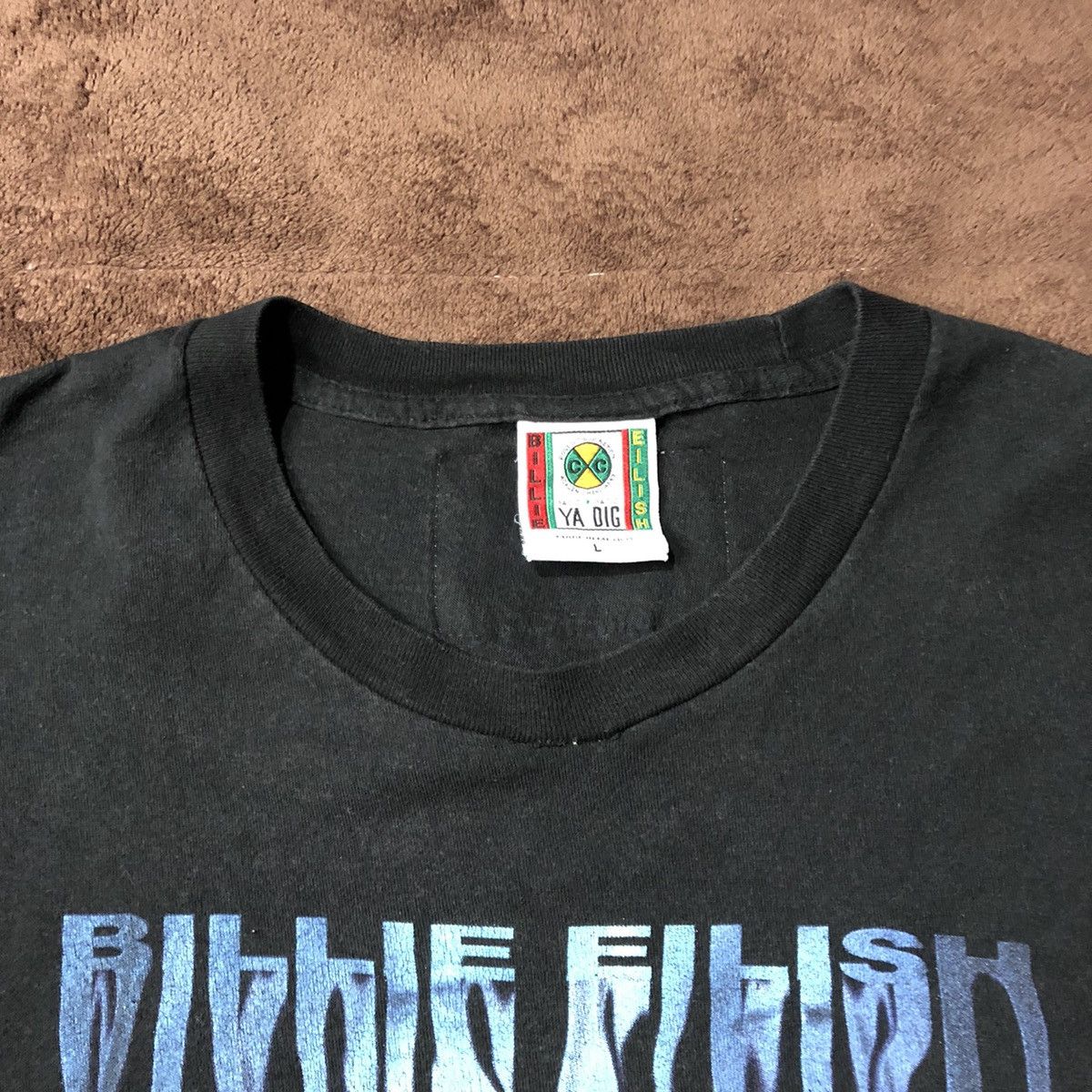 Band Tees Billie Ellish x Cross Colour T Shirt Size US L / EU 52-54 / 3 - 3 Thumbnail