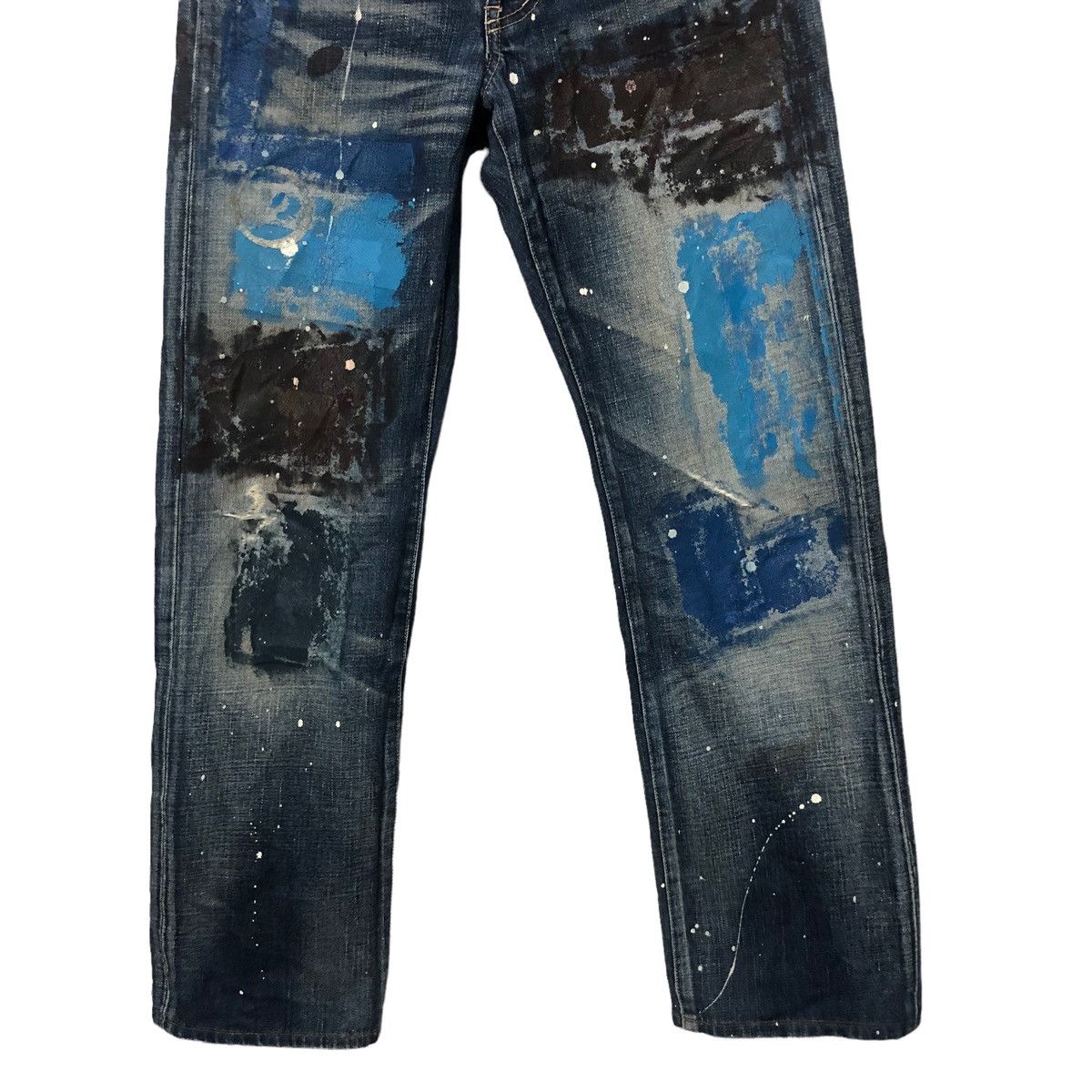 Japanese Brand Vintage TK Jeans Dirty Painter Distressed Denim Pants W30 Size US 30 / EU 46 - 3 Thumbnail
